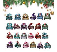 Calendario 'Avvento 2025 | 2025 Buon Natale Auto Avvento Pendente 2D 24 Giorni | Calendario A Conto Alla Rovescia Incanto Festivo Per Cortile Festa Finestra Camera - Per Camera Da