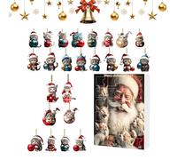 Calendario 'Avvento 2025 | 24 Giorni Con Ornamenti Di Gatto In Acrilico 2D Per Contare I Giorni | Adorabile Ornamento Di Natale Per Regalo Di Ragazza Bambino Figlia Sorella Amico