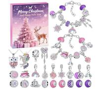 Calendario Avvento 2025 Bambina Gioielli, Calendario Avvento Bracciale Bambini Fai da Te, Calendarios di Natale Gioielli Artigianato, Calendarios Avventos Regali a Sorpresa per Ragazza 5-14 Anni