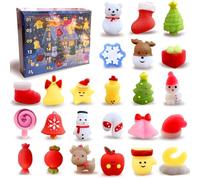 Calendario Avvento 2025, Mochi Squishy Antistress Giocattoli, Calendario dell'avvento 24 Sorpresa per Bambini e Bambine, Conto Alla Rovescia di 24 Giorni, Regalo di Natale