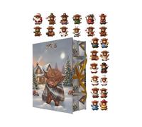 Calendario 'Avvento 2025 - Piccola Decorazione Natalizia | Calendario 'Avvento Moo,Per Uomini Donne Ragazzi Ragazze Giovani Adolescenti Famiglia