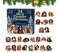 Calendario 'Avvento 2026 a Tema Cane Moo di cagnolino decorativo da | Figurina natalizia di cane con conto alla rovescia per camera da letto ufficio interno esterno casa salotto festivo