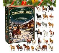 Calendario 'Avvento 2026 Con Cavallo Ornamento Countdown 24 Giorni | Ciondolo Cavallo In Acrilico 2D, Decorazione Per Sport Equestri Per Alberi, Finestre E Altro Ancora, Regalo Di Natale Per