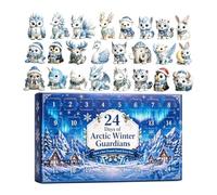 Calendario 'Avvento 2026 per Natale Decorazione Piatta 2D in Acrilico | Mini Ornamenti da Collezione di Animali per Portico Patio Finestra Feste Compleanno Adulti Bambini