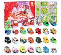 Calendario Avvento, 24 Giocattoli Macchinine Tirare Indietro Auto, Egalo di Natale per Bambini, Calendario Avvento Macchinine Natalizi Regalo 2026