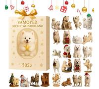 Calendario 'Avvento | 2D Ornamento Decorativo In Acrilico A Forma Di Cane - Conto alla Rovescia del Calendario di Dicembre | Per Bambine, Ragazze E Bambini Piccoli Per Le Vacanze Di Capodanno E La Col
