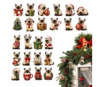 Calendario 'Avvento 2D, piastra piatta in acrilico con simpatico gatto | Calendario dell'Avvento con gatti per il periodo natalizio, occasioni festive, ufficio, finestra, scrivania e altro ancora