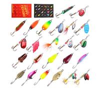 Calendario 'Avvento a,24 Pezzi Per La - Calendario Di Natale Con Esche Da,Per Jigging Trolling Casting Acqua Acqua Salata Vacanze Coppie Fiume Lago Acque Basse