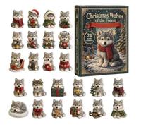 Calendario 'Avvento a forma di , in acrilico, 2D, da | Wolf, calendario dell'Avvento decorativo per casa, camera da letto, ufficio, centro commerciale, negozio, hotel, chiesa