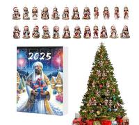 Calendario 'Avvento A Pendente Per Il Conto Alla Rovescia Del Natale - Calendario 'Avvento Con 24 Decorazioni Di Gesù - Per Scene In Acrilico 2D Collezionabili Stagionali,Per Albero Parete Finestra