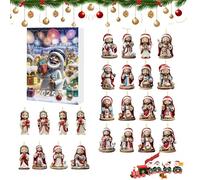 Calendario 'Avvento A Pendente Per Il Conto Alla Rovescia Del Natale | Calendario Pendente A Tema Gesù Per L'Avvento | 2D Per Scena Ricordo | Per Studenti Adolescenti Adulti Amici Famiglia