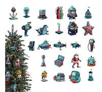 Calendario 'Avvento - Acrilico 2D Sottomarino Allegro,A Tema Natalizio 24 Giorni | Per Feste Vacanze Raduni Attività Da Scrivania Adulti Famiglia Bambini Uomini