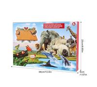 Calendario 'Avvento Animali - Set Di 24 Figure Di Animali Selvatici In Resina | Giocattolo Educativo Di Natale Per Bambini, Decorazione Natalizia A Tema Natura, Attività Familiare