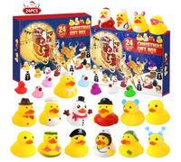 Calendario Avvento Bambini 2025,Conto alla Rovescia di Natale di 24,24 Calendario Avvento Paperelle,Advent Calendar Duck,Divertenti Giocattoli da Bagno Duckie per Ragazzi e Ragazze