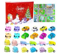 Calendario Avvento Bambini, Calendario Avvento 2022, Calendario Avvento Macchinine,Bambini Giocattoli Natalizi Calendario, Natale Regalo per Bambini Ragazzi Ragazze
