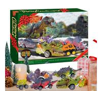 Calendario 'avvento - Box per auto di dinosauro 24 giorni, conto alla rovescia di giocattoli per le vacanze, set di giochi da collezione divertente | Entertainment per bambini gioiosi, idea regalo