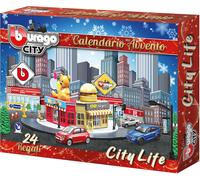 Calendario Avvento Burago con 24 Sorprese Macchinine Modellini 3 Anni+