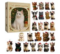 Calendario 'avvento - Calendario 2D in Acrilico con 24 Scatoline per Gattini,Decorazione Artistica Festività Per Uomo Donna Ragazza Ragazzo Bambini Adulti