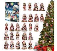 Calendario 'Avvento, Calendario Avvento Di Natale 24 Giorni Con Gesù, Decorazione Acrilico 2D Display Parete Casa per Attività Raduni Feste Party