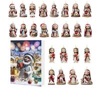 Calendario 'Avvento - Calendario Di Gesù Con 24 Pendenti Per Il Conto Alla Rovescia Verso Natale - Scena 2D In Acrilico Collezionabile Ricordo - Per Parete Soggiorno Camera Da Letto