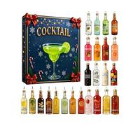 Calendario 'Avvento Cocktail - Conto Alla Rovescia Di 24 Giorni, Include 24 Ciondoli 2D In Acrilico Per Decorazioni Natalizie | Un 2025 Per Appassionati Di Cocktail E Adulti