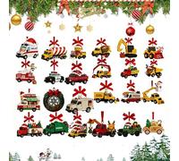 Calendario 'Avvento con 24 giocattoli per il conto alla rovescia, in acrilico 2D, decorazione stagionale per la famiglia, i bambini, i più piccoli, per ragazze e la famiglia