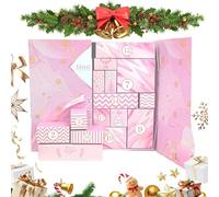 Calendario 'Avvento con 24 scomparti per caramelle, decorazione natalizia per finestre, con porta da riempire, scatola per compleanni dei bambini, idea regalo e artigianato