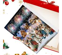 Calendario 'Avvento Con Decorazioni - 2025 Natale 2D Acrilico Gesù Ciondolo Calendario | Decorazione Per Collezionisti Casa Bambini Adulti Interno Esterno Albero Porta