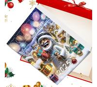 Calendario 'Avvento Con Decorazioni - Calendario a Conto Alla Rovescia per 24 Giorni con Ornamento 2D di Gesù 2025,Decorazioni Festive Per La Casa Per Feste Rami Porta Finestra Auto Ingresso Parete Co