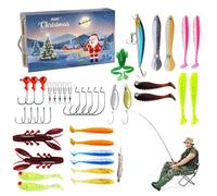 Calendario 'Avvento Con Esche Da 2024 | Conto Alla Rovescia Per Natale Con Esche Da | Calendario 'Avvento Per Pescatori, Festa Del Papà, San, Giorno Del Ringraziamento, I