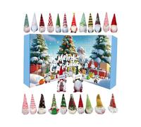 Calendario 'Avvento Con Gnomi - Bambole Gnomi Peluche Bambini e Adulti - Decorazioni Per Albero Di Natale Mensola Tavolo Casa Ventiquattro Giorni