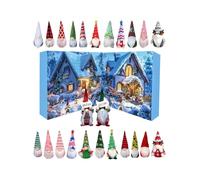 Calendario Avvento Con Gnomi Di Natale 2025,Calendario Bambole Gnomi Per Conto Alla Rovescia Natale | Decorazioni Festive Pupazzetti Regali Per Tavolo Per Amici E Famiglia