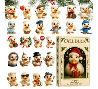 Calendario 'Avvento Con In Acrilico - Pianificatore Per Il Conto Alla Rovescia Con Cappello Da 24 Giorni, Simpatico Ornamento Pendente Con Pendente Per Il Conto Alla Rovescia 2D Per Gli Ami