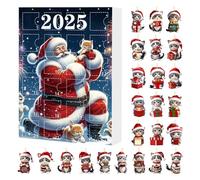 Calendario 'Avvento Con Ornamenti - Pendenti Acrilico 2D 24 Giorni Auto - Pendenti Di Gatto Per Natale | Per Ringraziamento Vacanza Compleanno Festa Casa Stanza Porta Finestra Albero Scuola