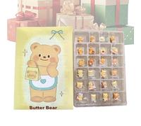 Calendario 'Avvento con orso di Natale 2025, conto alla rovescia, 24 giorni, ornamenti in acrilico 2D | 2025 3D ciondolo Avvento | decorazioni per albero di Natale | per soggiorno a parete