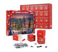 Calendario 'Avvento con puzzle, Calendario con il conto alla rovescia, Calendario 'Avvento con puzzle di Natale, Calendario 'Avvento con pezzi del puzzle, Calendario con il conto alla