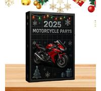Calendario Avvento Conteggio Alla Rovescia Natale | Decorazione Per Le Feste In Acrilico 2D - Parti Di Motocicletta Per Countdown Natalizio - Per Amanti Moto Auto Adulti Marito Famiglia Amici Padre