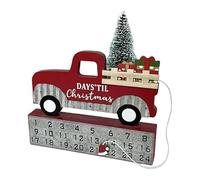 Calendario 'Avvento Conteggio Alla Rovescia | Ornamento A Forma Di Auto In Legno Con Cappello Magnetico - 24 Giorni Ornamento Conteggio Natale,Per Adolescenti Adulti Bambini Festività Pasqua Ringrazia