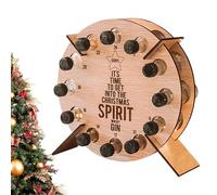 Calendario 'Avvento, contiene 12 bottiglie di vino Porta bottiglie di vino di Natale e supporto per il conto alla rovescia | decorazioni natalizie a forma di forma e calendario del conto alla