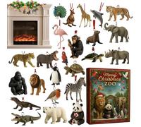 Calendario 'avvento Conto Alla Rovescia | 24 Giorni Calendario 'avvento | Pendente Collezionabile Animali Acrilico 2D | Per Ragazzi Bambini Adulti Scuola Casa Festa Attività Familiare