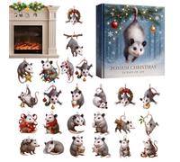 Calendario 'Avvento Conto Alla Rovescia | Ciondolo Acrilico 2D Di Natale | Conto Alla Rovescia 24 Giorni Navale Ciondolo | Per Uomini Donne Ragazze Giovani Adolescenti Moglie Marito