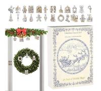 Calendario Avvento Conto Alla Rovescia Per Natale,2D Acrilico Regalo Festivo,Calendario Avvento 24 Giorni Motivo Porcellana Per Bambini - Per La Famiglia Attività Divertente