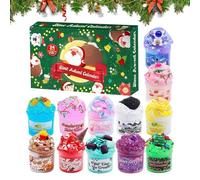 Calendario 'Avvento Conto Alla Rovescia Per Natale, Set Pasta Moabile Per Bambini, Calendario 'Avvento 24 Giorni Set Fango Per Bambini Adulti Insegnanti