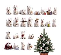Calendario 'Avvento Countdown Cucciolo 2D Acrilico 24 Giorni | Calendario Countdown Tema Cane Feste Per Parete Porta Finestra Caminetto Libreria Amanti degli Animali Collezionisti