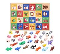 Calendario 'Avvento Countdown di Natale Mini Decorazioni da Collezione 24 | Miniature Calendario Countdown per Natale per Collezionisti Ragazzi Ragazze Feste Aula Cameretta