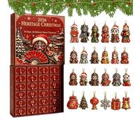 Calendario 'Avvento Countdown Natale 2D Acrylic Face-changing Figure Advent | 24-Day Countdown Christmas Tree Decorations per Maniglia Porta, Rami, Interno, Mensola,