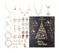 Calendario 'Avvento Countdown Natale Collane Orecchini Bracciali E Anelli | Gioielli Per Countdown 24 Giorni A Natale Per Celebrazioni Festival Vacanze Party Amiche Mogli Figlie Donne