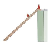 Calendario 'Avvento da arrampicata, materiale in legno, calendario conto alla rovescia per scale di Babbo Natale, conto alla rovescia per la sessione di Natale in legno per decorazione della casa