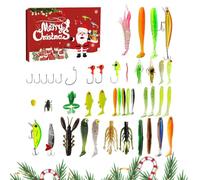 Calendario 'Avvento da, set di esche da, calendario 'Avvento da, 24 giorni di esche da lago, kit per la cattura di pesci da, attrezzatura da, perfetta per papà