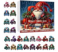 Calendario 'Avvento Decorativo,2025 Buon Natale Auto Avvento Pendente 2D 24 Giorni,Calendario A Conto Alla Rovescia Incanto Festivo Per Cortile Festa Finestra Camera - Per Camera Da